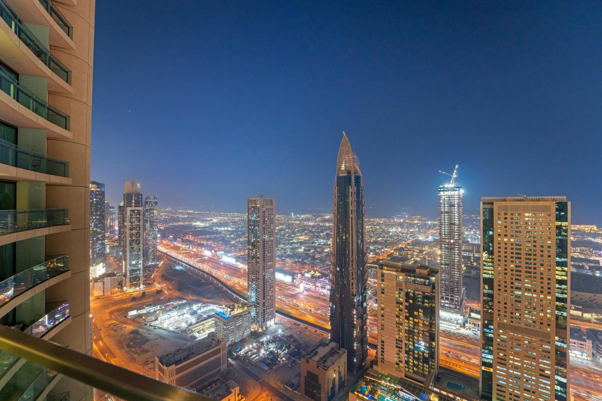 First Class 2Br With Full Dubai Skyline & Sea View Exteriör bild