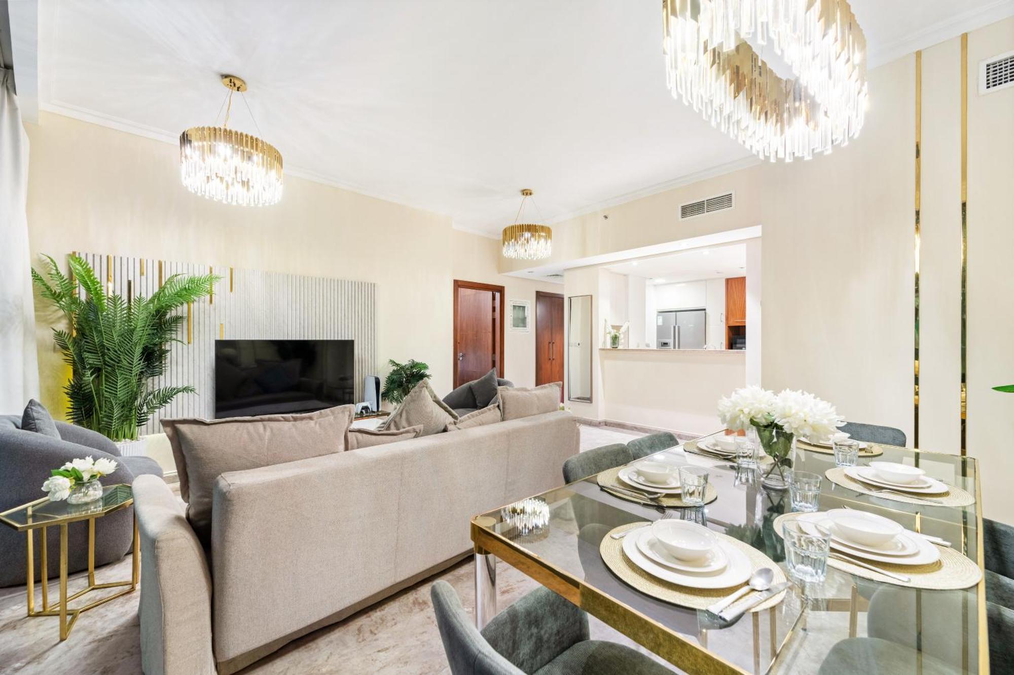 First Class 2Br With Full Dubai Skyline & Sea View Exteriör bild