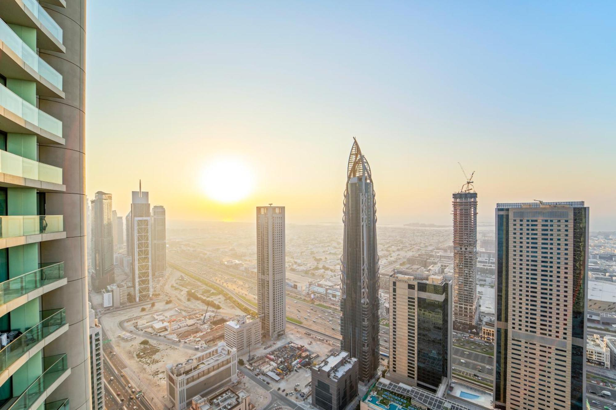 First Class 2Br With Full Dubai Skyline & Sea View Exteriör bild
