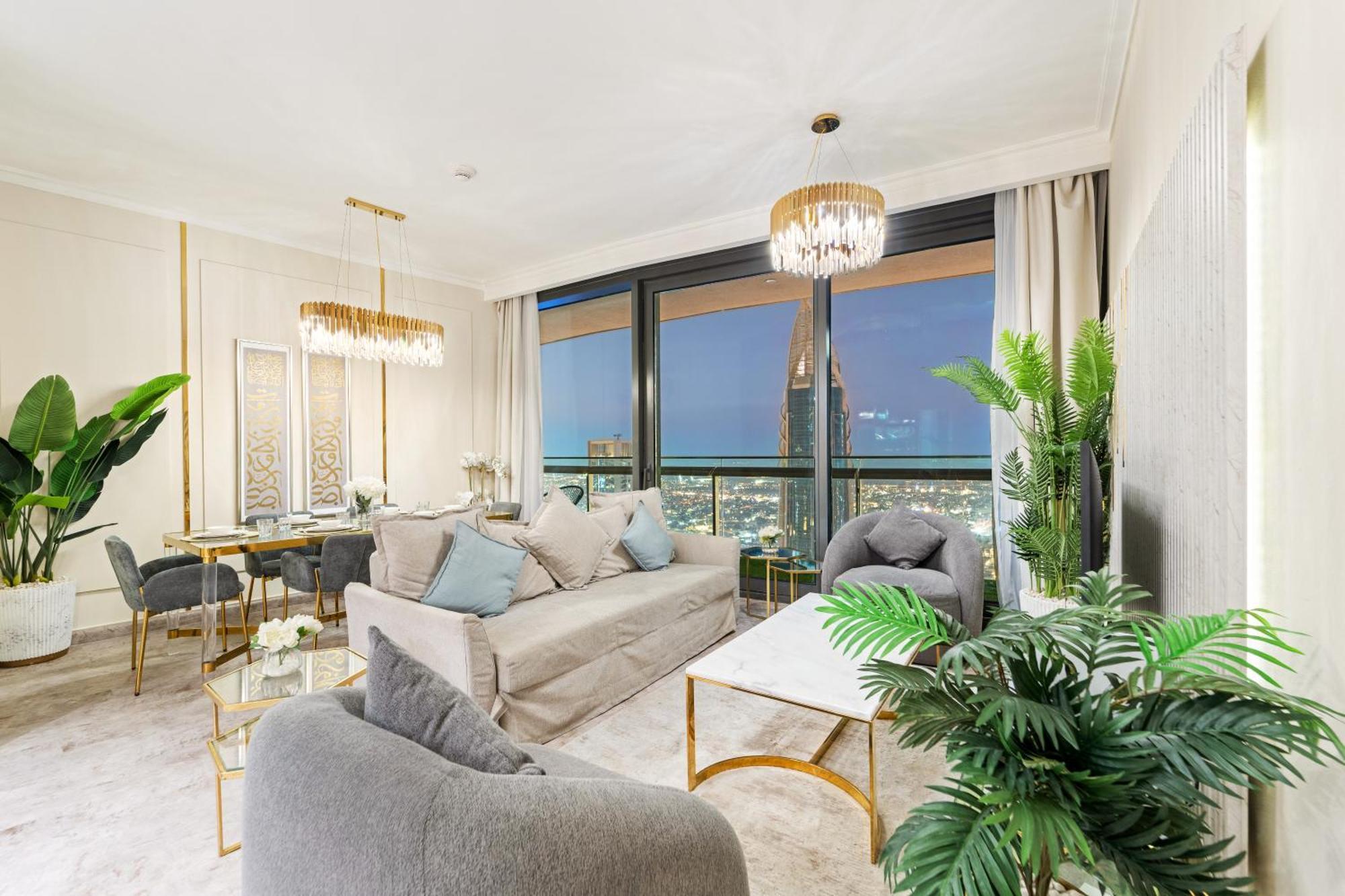 First Class 2Br With Full Dubai Skyline & Sea View Exteriör bild
