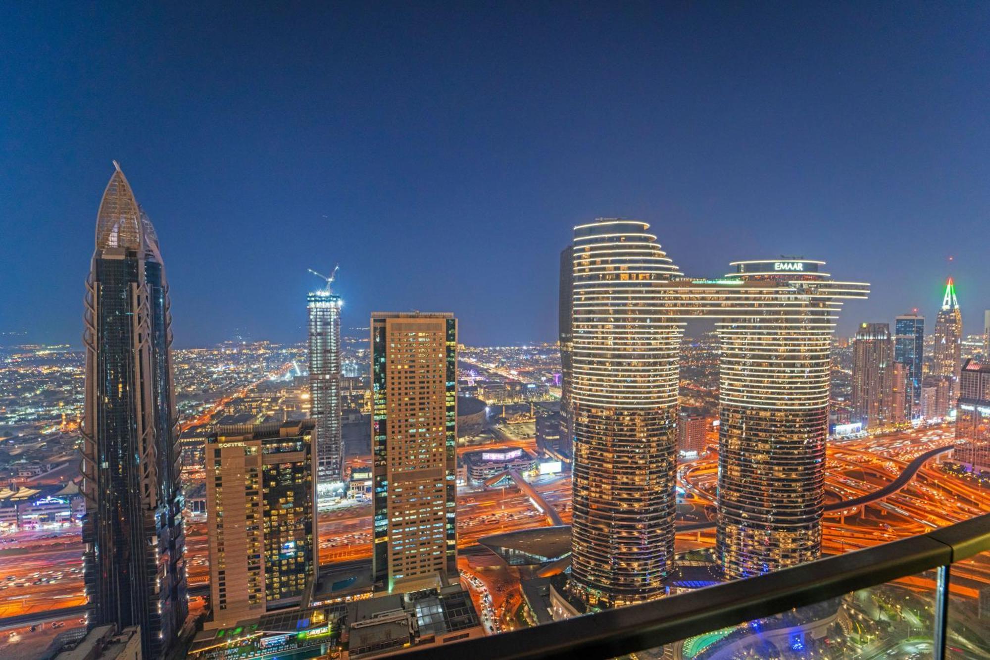 First Class 2Br With Full Dubai Skyline & Sea View Exteriör bild