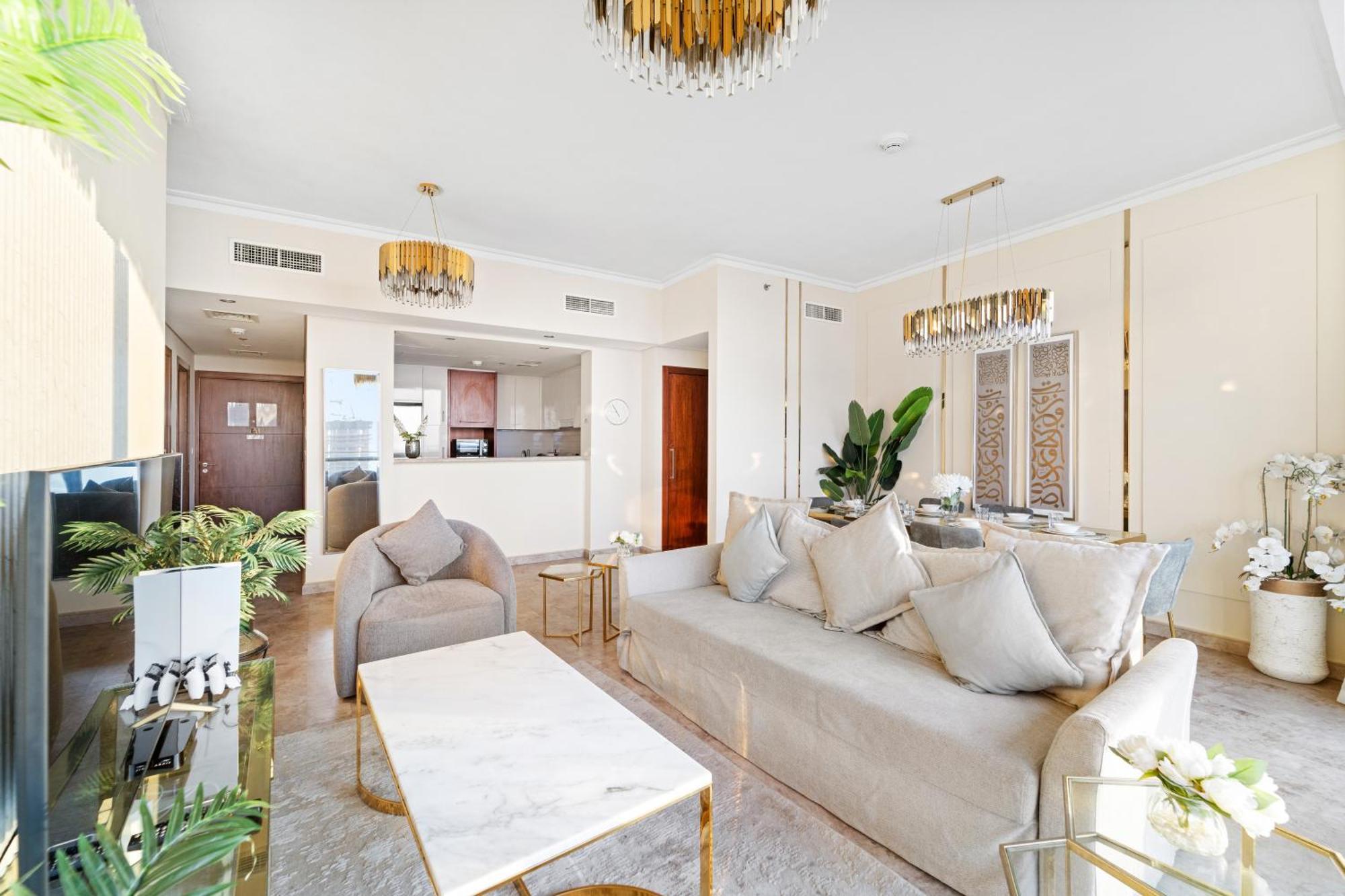 First Class 2Br With Full Dubai Skyline & Sea View Exteriör bild