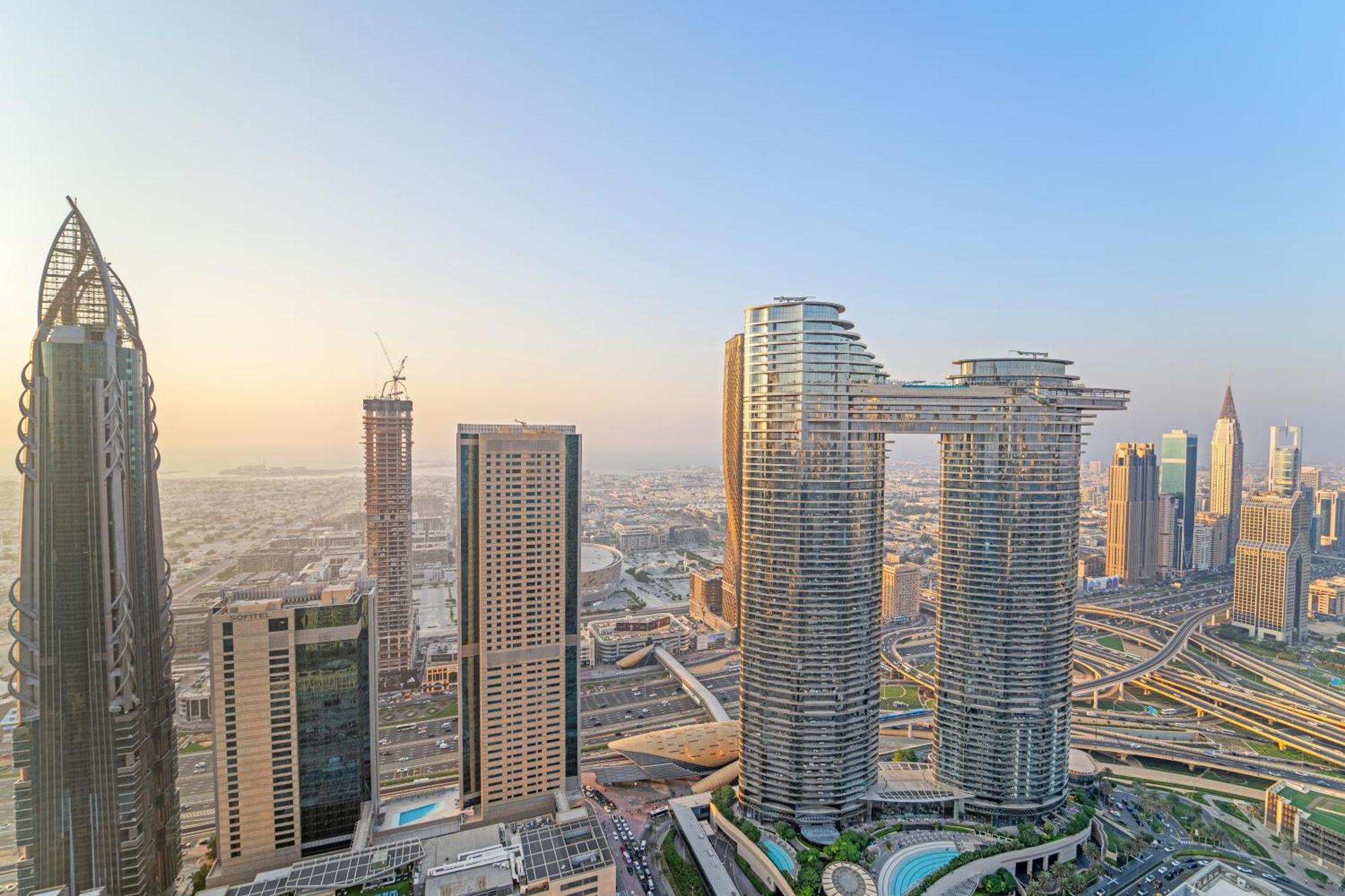 First Class 2Br With Full Dubai Skyline & Sea View Exteriör bild