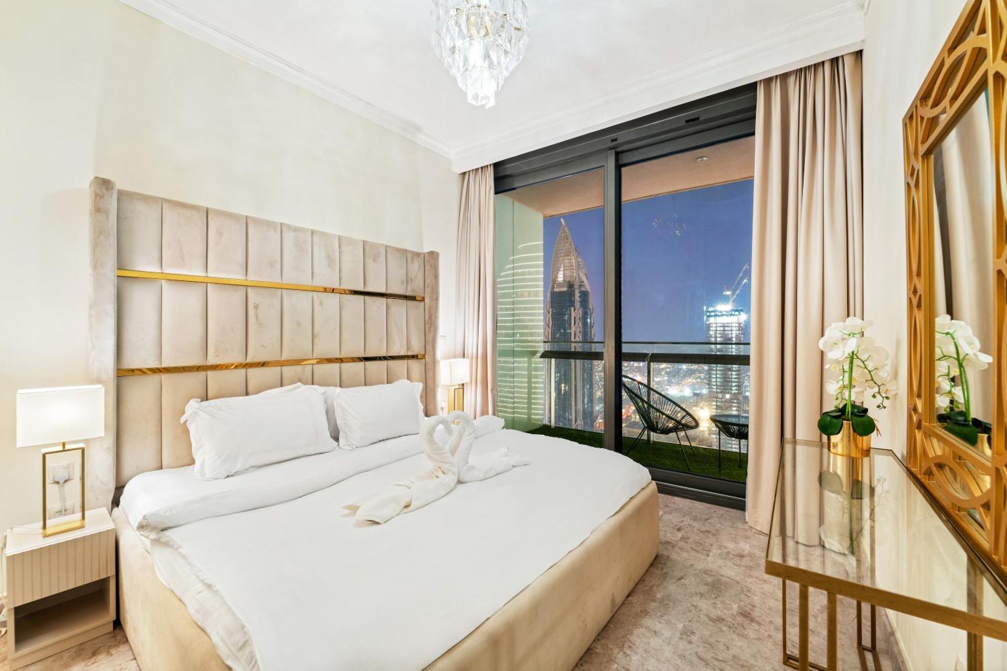 First Class 2Br With Full Dubai Skyline & Sea View Exteriör bild