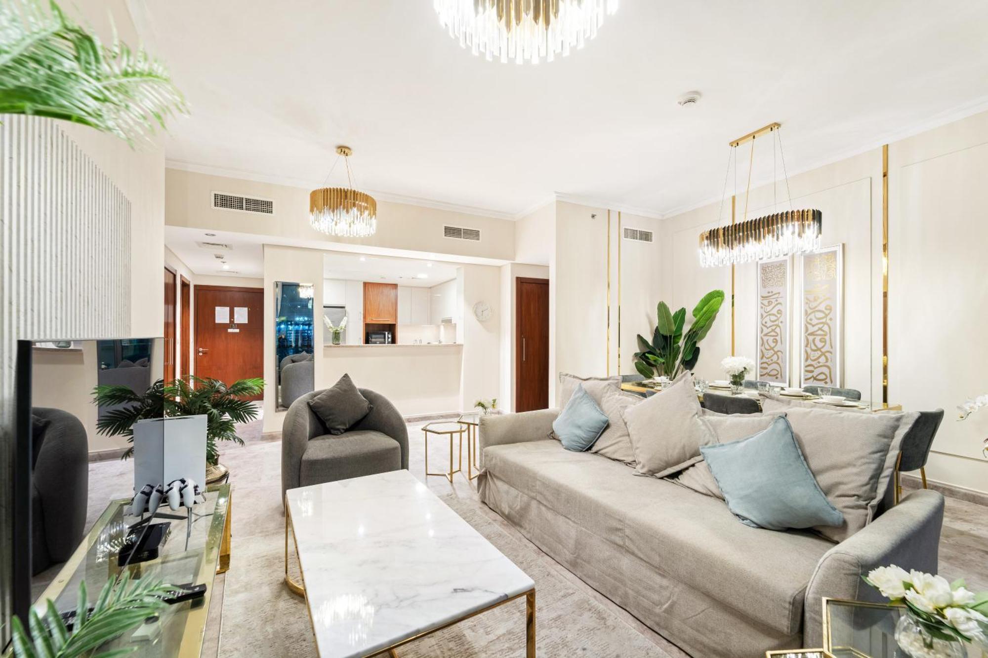 First Class 2Br With Full Dubai Skyline & Sea View Exteriör bild