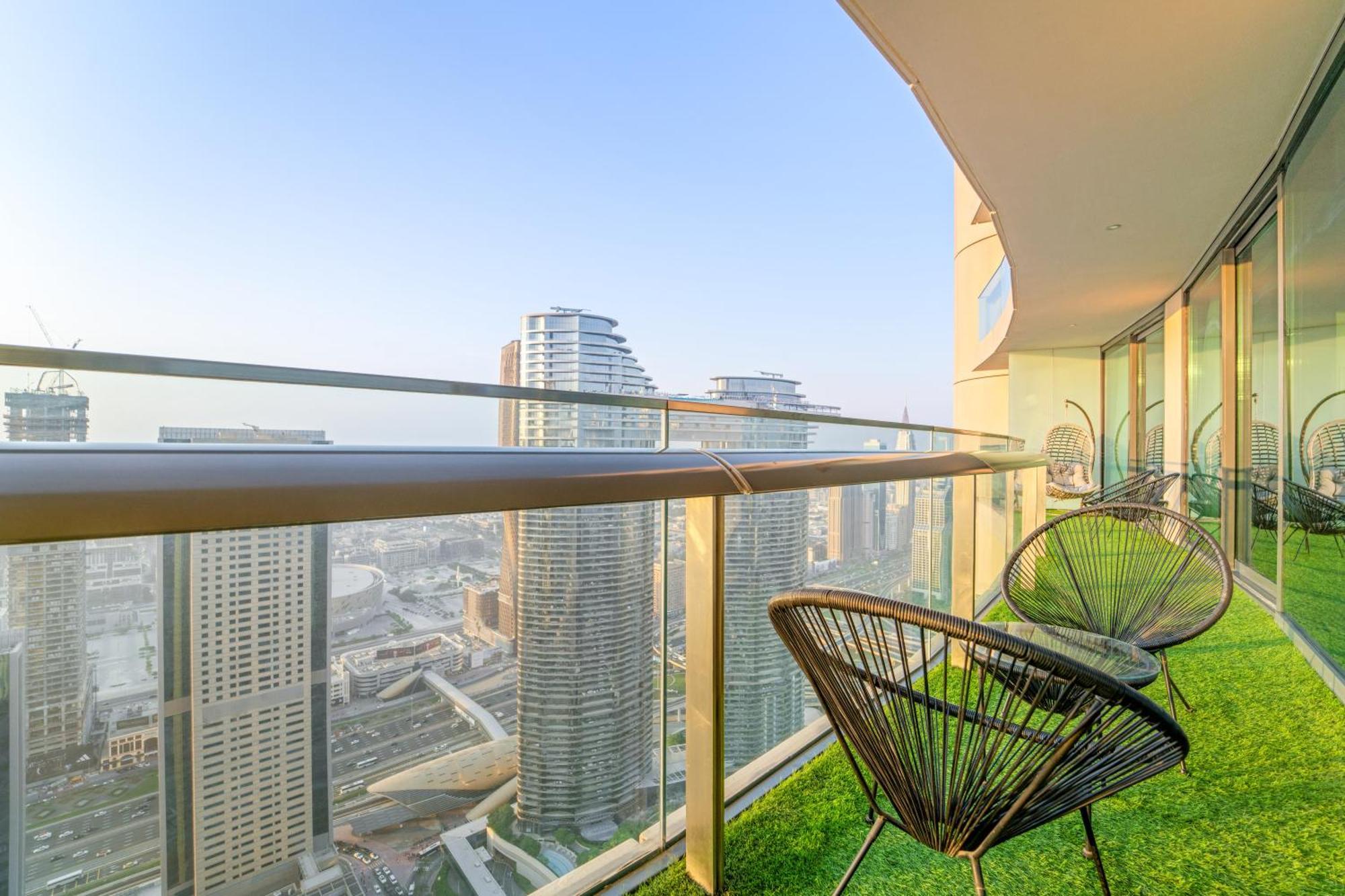 First Class 2Br With Full Dubai Skyline & Sea View Exteriör bild