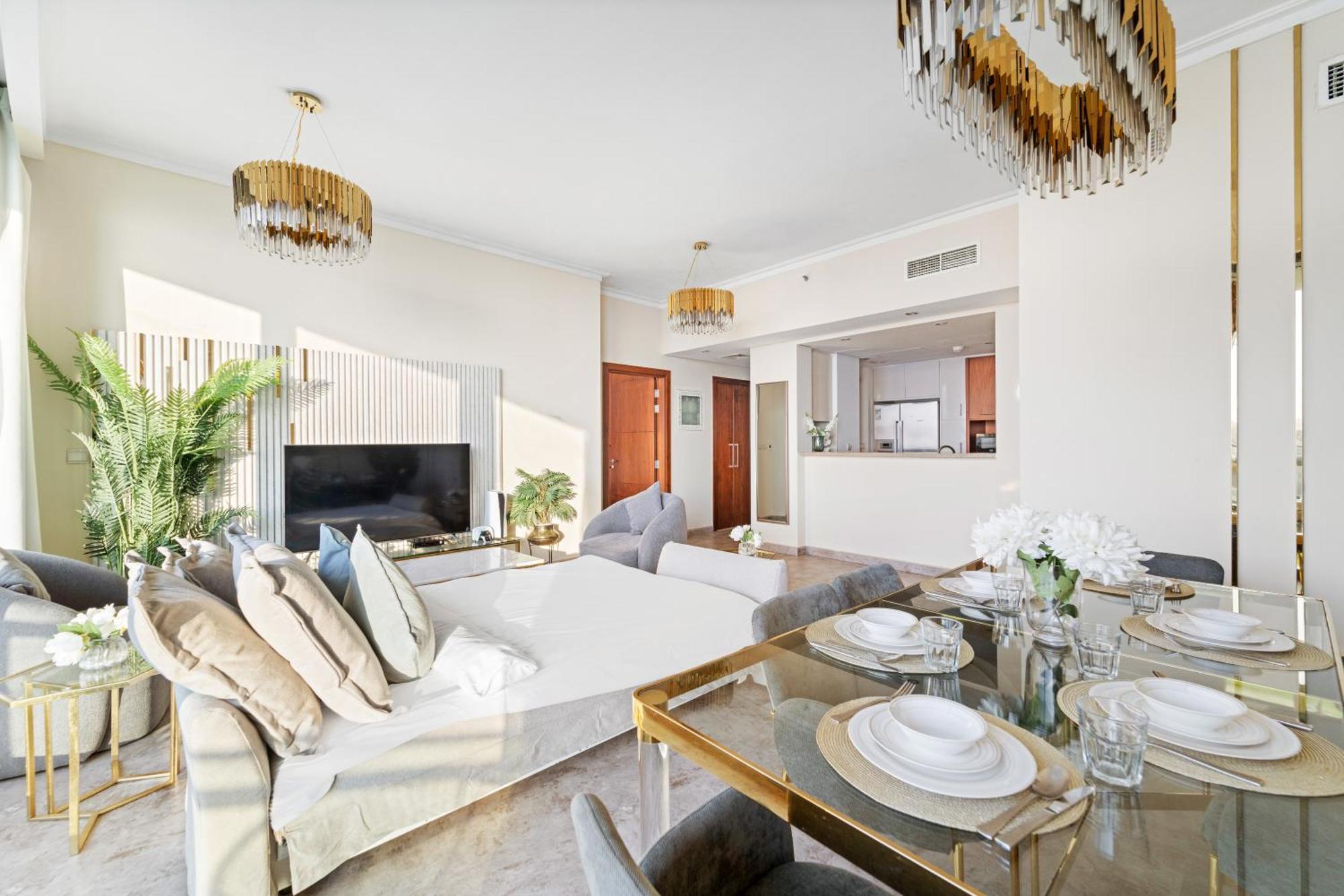 First Class 2Br With Full Dubai Skyline & Sea View Exteriör bild